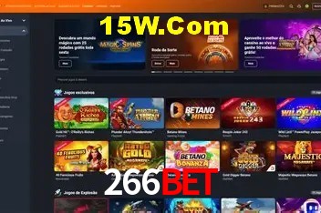Interface moderna da plataforma 266BET